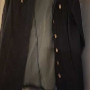 Westport 1X jean jacket...knee length with lace patterned on the side.